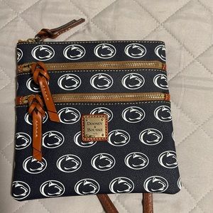 Dooney and Bourke PSU logo crossbody. Excellent condition.